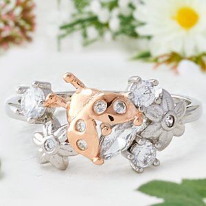 RARE - LadyBug Ring, 925 Sterling Silver Charmed Aroma Wanderlust Collection